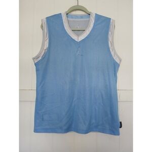 Vintage Jordan Jersey Carolina Blue White Basketball Reversible Logo Mens Large*